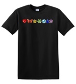 Epic Adult/Youth Pride Crystal Love Big Rainbow LGBTQIA Cotton Graphic T-Shirts