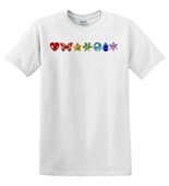 Epic Adult/Youth Pride Crystal Love Big Rainbow LGBTQIA Cotton Graphic T-Shirts