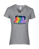 Epic Ladies Pride Queens Will Be Rainbow LGBTQIA V-Neck Graphic T-Shirts