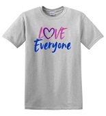 Epic Adult/Youth Pride Love Everyone Bi Ally LGBTQIA Cotton Graphic T-Shirts