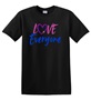 Epic Adult/Youth Pride Love Everyone Bi Ally LGBTQIA Cotton Graphic T-Shirts