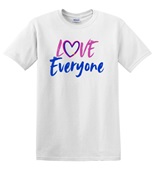 Epic Adult/Youth Pride Love Everyone Bi Ally LGBTQIA Cotton Graphic T-Shirts