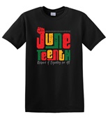 Epic Adult/Youth Juneteenth Respect and Equality for All Cotton Graphic T-Shirts