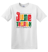 Epic Adult/Youth Juneteenth Respect and Equality for All Cotton Graphic T-Shirts