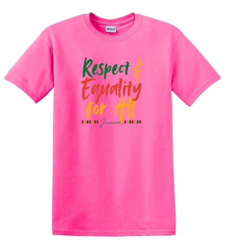 Epic Adult/Youth Respect Equality for All Juneteenth Cotton Graphic T-Shirts. Free shipping.  Some exclusions apply.