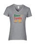 Epic Ladies Respect Equality for All Juneteenth V-Neck Graphic T-Shirts