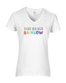 Epic Ladies Pride Secure Men Wear Rainbow LGBTQIA V-Neck Graphic T-Shirts