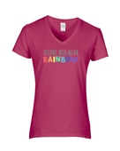 Epic Ladies Pride Secure Men Wear Rainbow LGBTQIA V-Neck Graphic T-Shirts