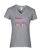 Epic Ladies Stars Stripes & Equal Rights 4th July V-Neck Graphic T-Shirts