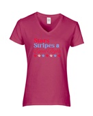Epic Ladies Stars Stripes & Equal Rights 4th July V-Neck Graphic T-Shirts