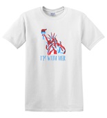Epic Adult/Youth I'm With Her Liberty 4th of July Cotton Graphic T-Shirts
