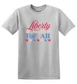Epic Adult/Youth Liberty & Justice For All 4th of July Cotton Graphic T-Shirts