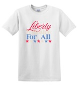 Epic Adult/Youth Liberty & Justice For All 4th of July Cotton Graphic T-Shirts