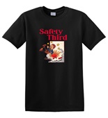 Epic Adult/Youth Safety Third Fireworks Vintage Cotton Graphic T-Shirts