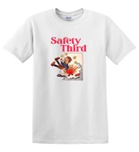 Epic Adult/Youth Safety Third Fireworks Vintage Cotton Graphic T-Shirts
