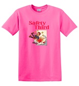 Epic Adult/Youth Safety Third Fireworks Vintage Cotton Graphic T-Shirts