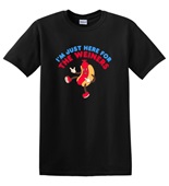 Epic Adult/Youth I'm Just Here for the Weiners 4th July Cotton Graphic T-Shirts