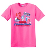 Epic Adult/Youth Celebrating Freedom to Eat Everything Cotton Graphic T-Shirts