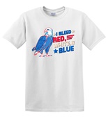 Epic Adult/Youth I Bleed Red White & Blue Eagle USA Cotton Graphic T-Shirts