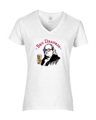 Epic Ladies Ben Drankin' USA Beer Funny 4th July V-Neck Graphic T-Shirts