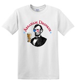 Epic Adult/Youth Abraham Drinkin USA Funny Beer 4th July Cotton Graphic T-Shirts