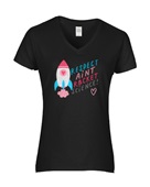 Epic Ladies Pride Respect Rocket Science LGBTQIA V-Neck Graphic T-Shirts