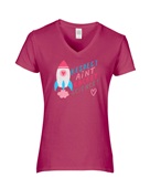 Epic Ladies Pride Respect Rocket Science LGBTQIA V-Neck Graphic T-Shirts