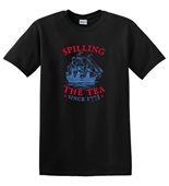 Epic Adult/Youth Spilling the Tea Since 1773 USA Funny Cotton Graphic T-Shirts
