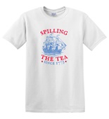 Epic Adult/Youth Spilling the Tea Since 1773 USA Funny Cotton Graphic T-Shirts
