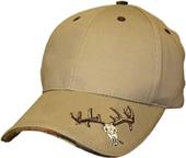 Deer Skull Fine Line Twill Cap KHAKI Primary