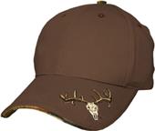 Deer Skull Fine Line Twill Cap CHOCOLATE Primary