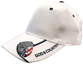 24/7 GOD & Country Cap WHITE Primary