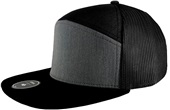 Zapped Cobra 6-Panel Medium Profile Flat Bill Snapback Baseball Caps HEATHER GREY-BLACK Primary