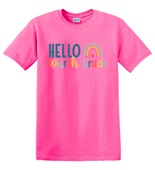 Epic Adult/Youth Hello Fourth Grade Back to School Cotton Graphic T-Shirts