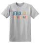 Epic Adult/Youth Hello Third Grade Back to School Cotton Graphic T-Shirts