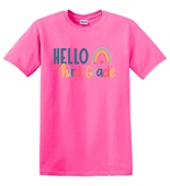 Epic Adult/Youth Hello Third Grade Back to School Cotton Graphic T-Shirts