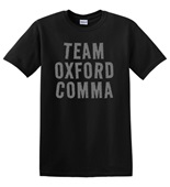 Epic Adult/Youth Team Oxford Comma English Grammar Cotton Graphic T-Shirts