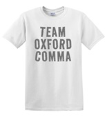 Epic Adult/Youth Team Oxford Comma English Grammar Cotton Graphic T-Shirts