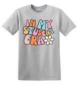Epic Adult/Youth In My Student Era Cute Preppy School Cotton Graphic T-Shirts