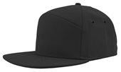 Zapped Gunny Classic Canvas Fabric Flat-Bill Snapback Cap BLACK Primary