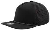 Zapped BlackHawk R+ 5-Panel Medium Profile Rope Brim Snapback Hat BLACK/WHITE GRID ROPE Primary