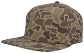 Zapped Osprey 7-Panel Medium Profile Snapback Baseball Caps BROWN OLD SCHOOL CAMO Primary