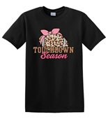Epic Adult/Youth Touchdown Season Football Cute Leopard Cotton Graphic T-Shirts
