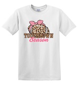 Epic Adult/Youth Touchdown Season Football Cute Leopard Cotton Graphic T-Shirts