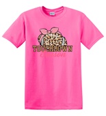 Epic Adult/Youth Touchdown Season Football Cute Leopard Cotton Graphic T-Shirts