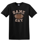 Epic Adult/Youth Game Day Football Varsity Leopard Fan Cotton Graphic T-Shirts