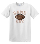 Epic Adult/Youth Game Day Football Varsity Leopard Fan Cotton Graphic T-Shirts