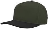 Zapped Patriot Canvas Medium Profile Snapback Baseball Caps LODEN/BLACK Primary