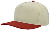 Zapped Patriot Canvas Medium Profile Snapback Baseball Caps VINTAGE WHITE/ UNIVERSITY RED Primary