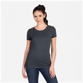 Womens 60/40-Cotton/Poly Relaxed Fit Crew T-Shirt INDIGO Primary